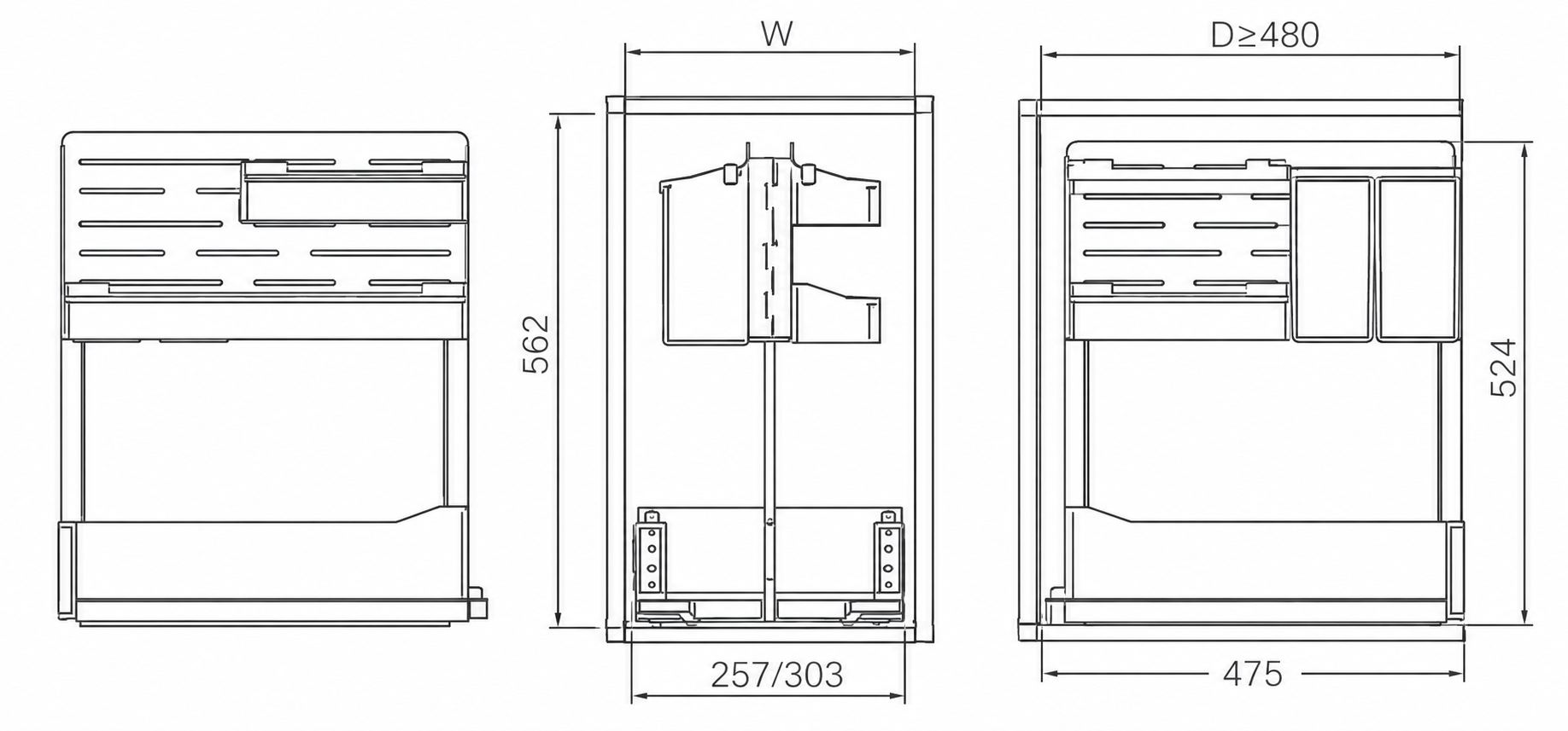 ALTOS Cesto Porta Condimentos e Utensílios