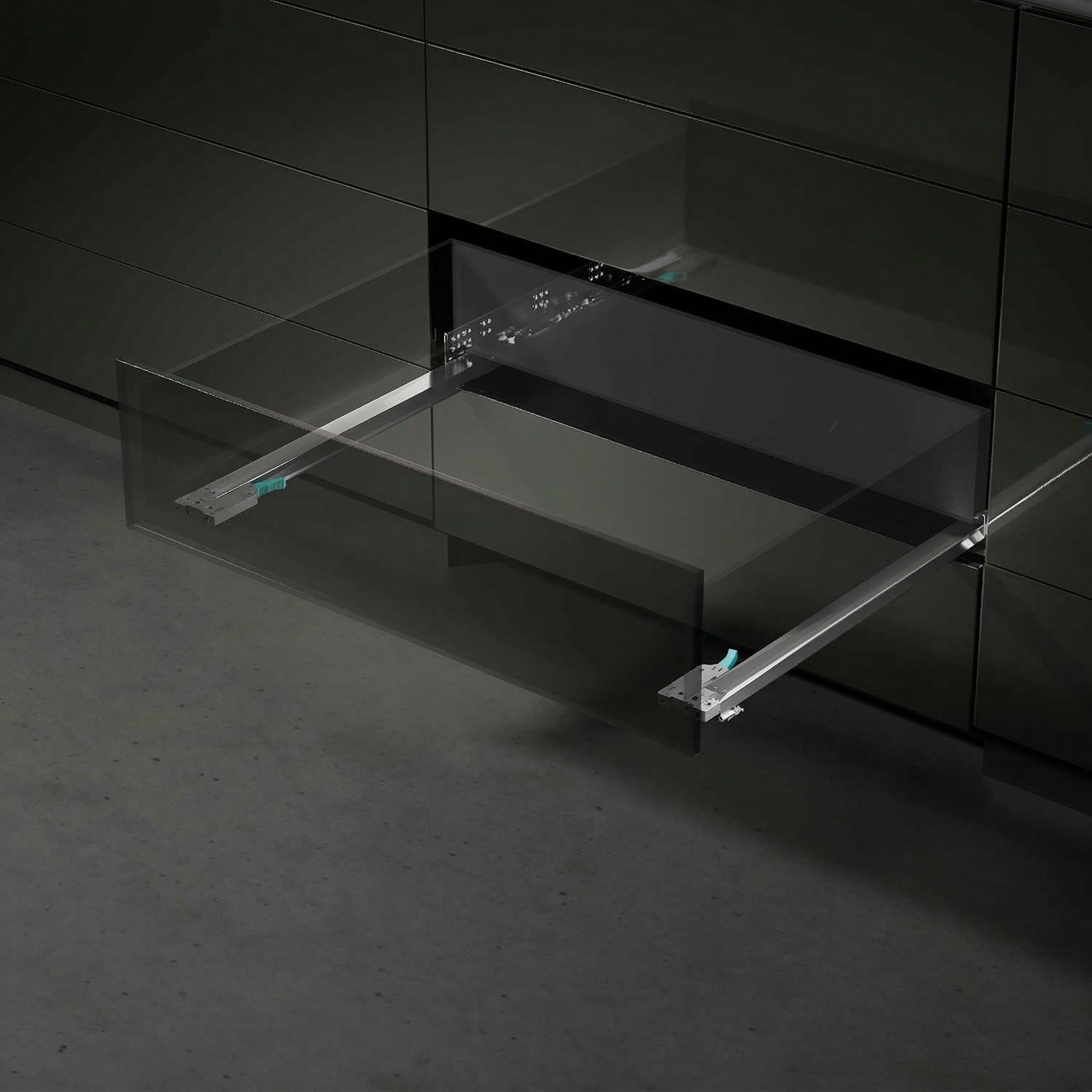 XLIDE – Corrediça Oculta Premium com Amortecimento e Movimento Sincronizado