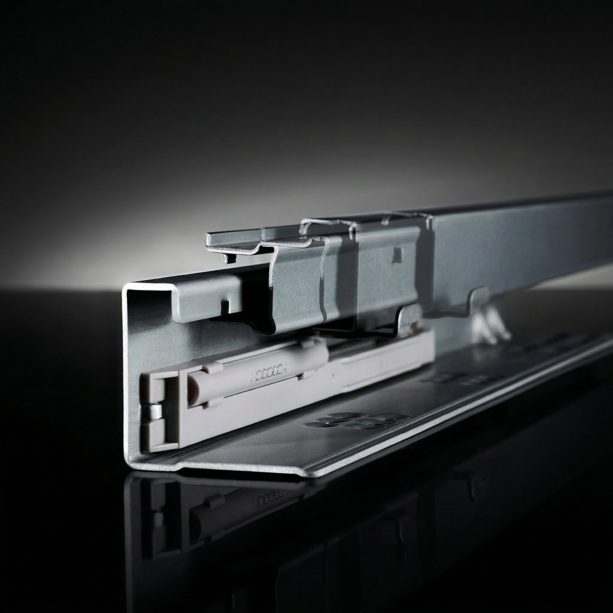 XLIDE – Corrediça Oculta Premium com Amortecimento e Movimento Sincronizado